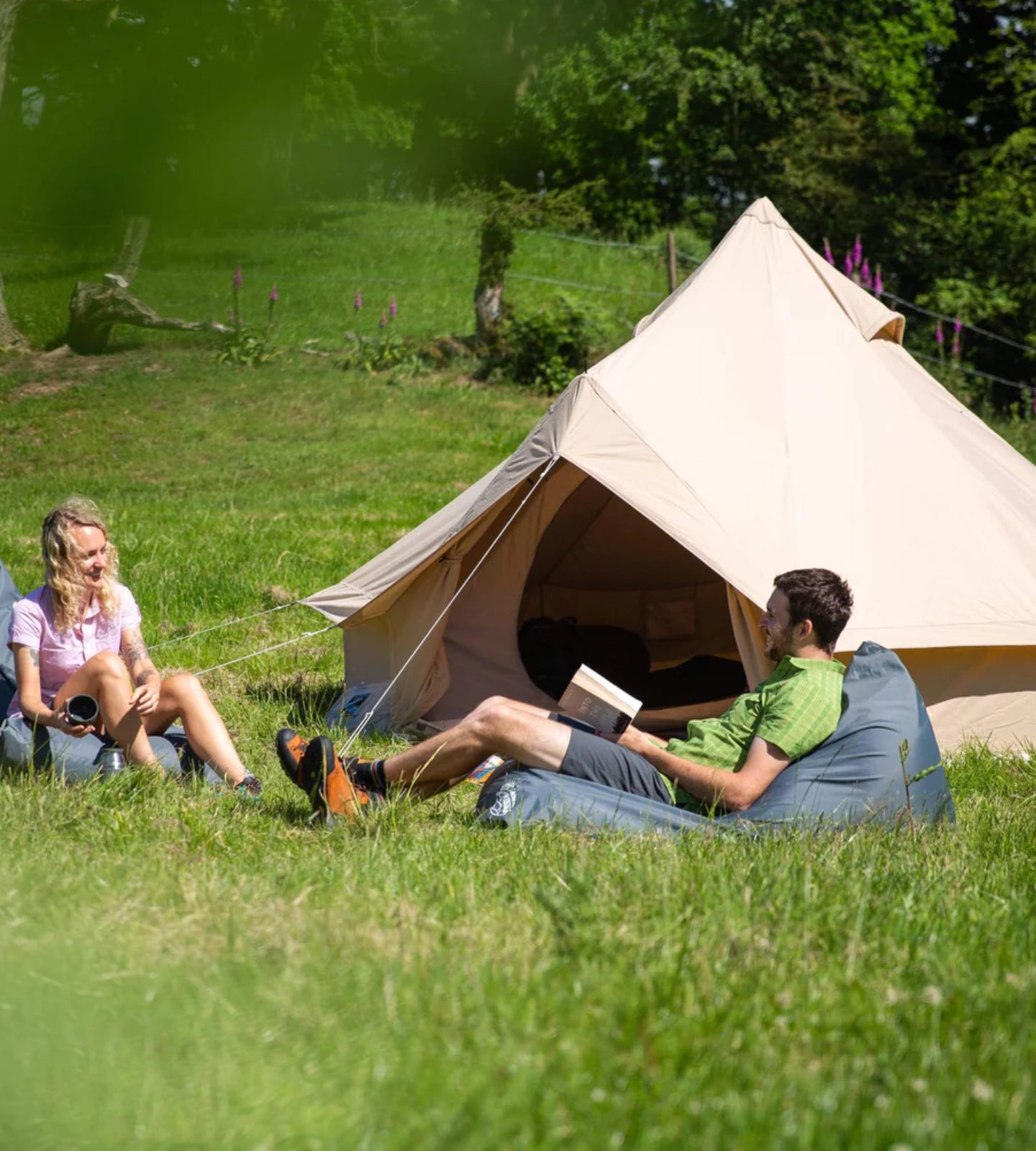 Teepee style family tent