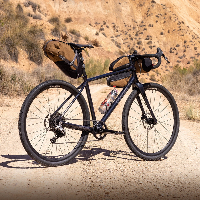 sonder camino with bikepacking bags attached
