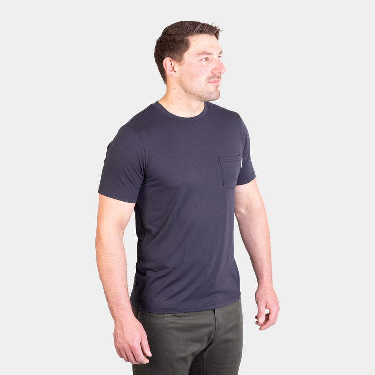 alpkit mens farne tee in tarmac grey