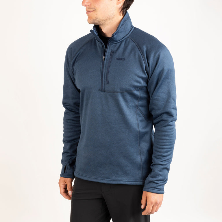 Alpkit Yakutian men's fleece in Outerspace blue front|sl