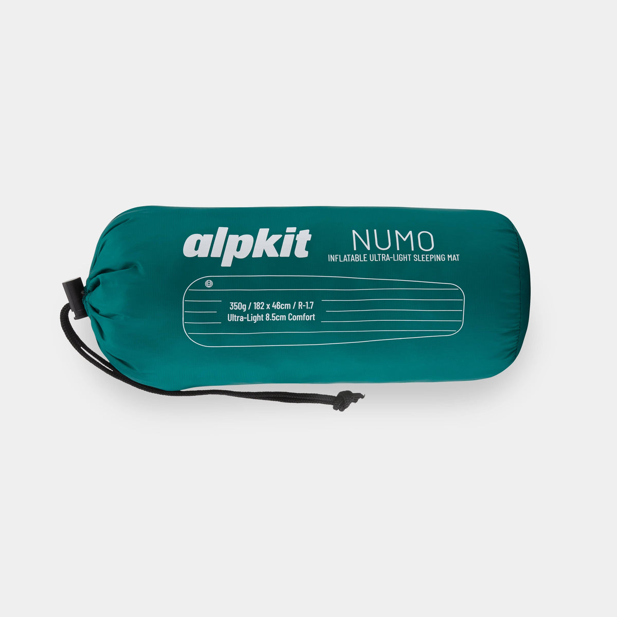 alpkit numo sleeping mat in pine green packed