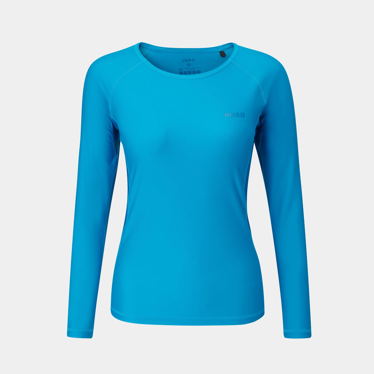 alpkit hurley womens swimming top in peacock blue