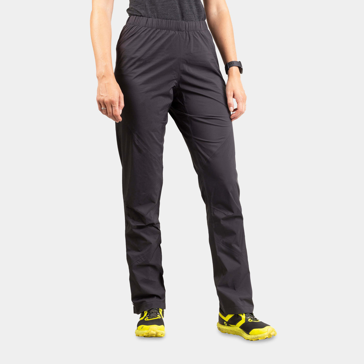 womens alpkit parallax waterproof trousers in black