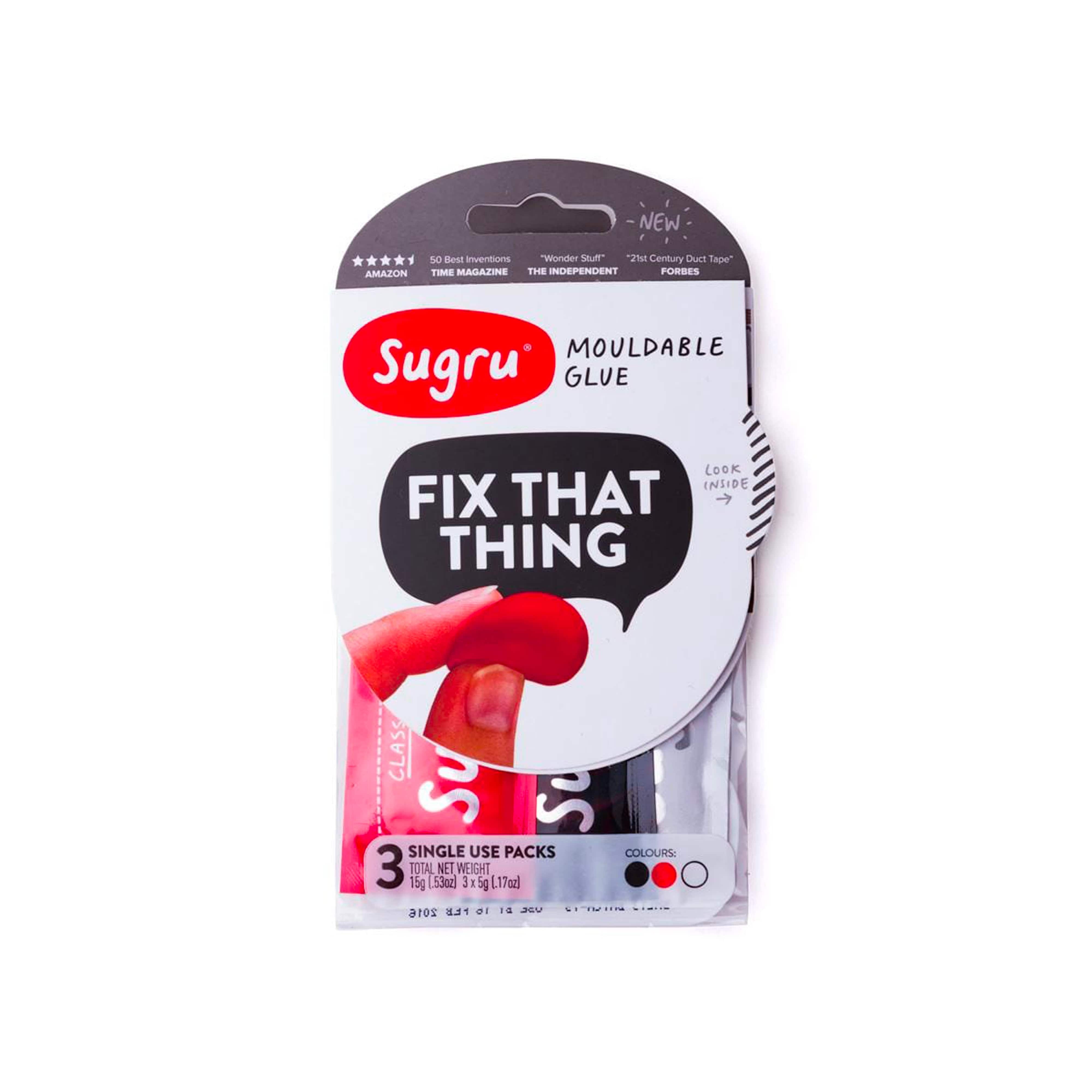 Sugru Mouldable Silicone Based Glue 8 Pack - Black & White - Mobile Fun  Ireland