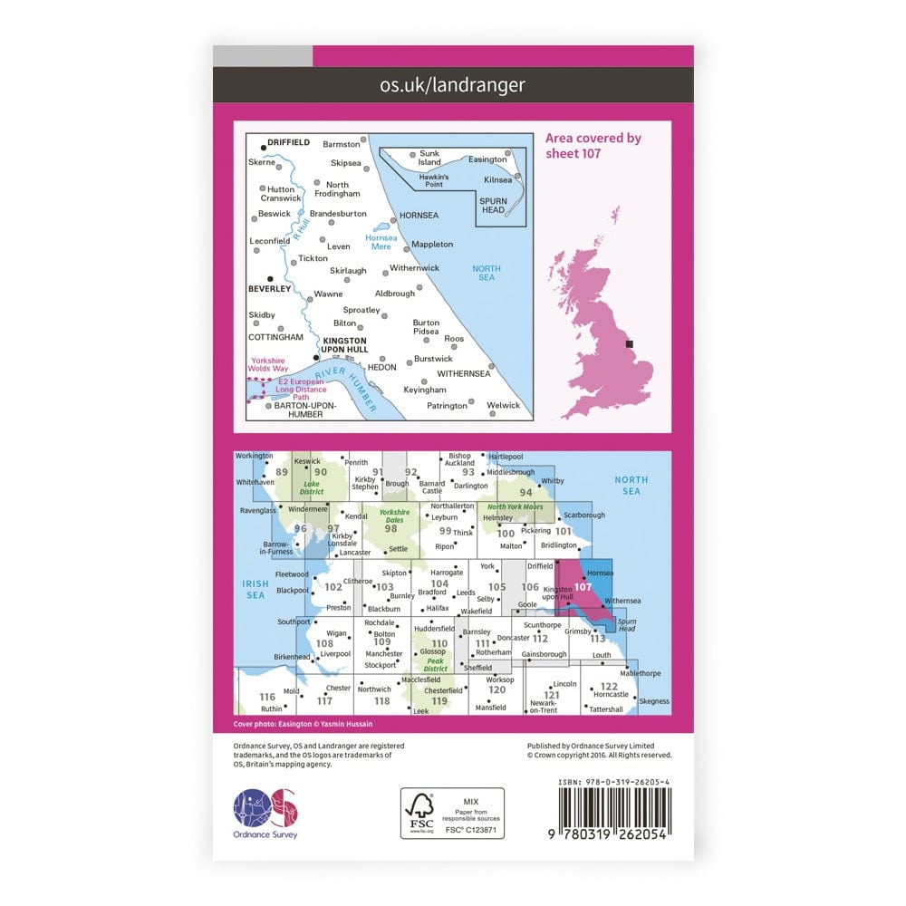 OS Landranger / Kingston Upon Hull