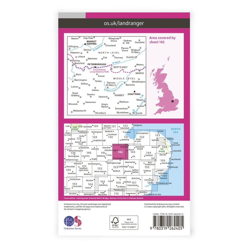 OS Landranger / Peterborough