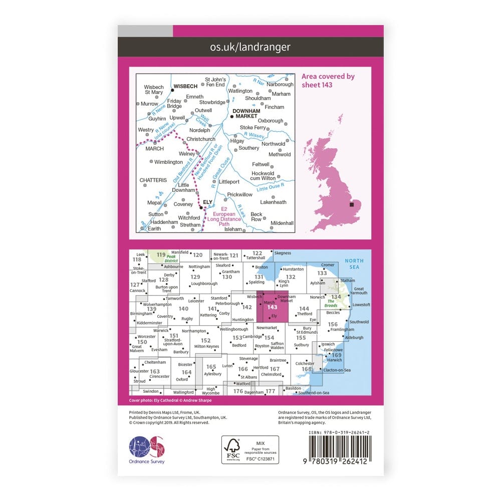 OS Landranger / Ely & Wisbech