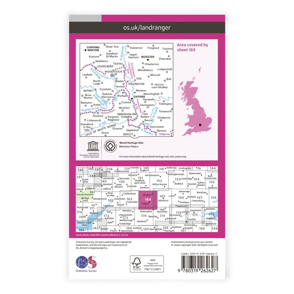 OS Landranger / Oxford, Chipping Norton, Bicester