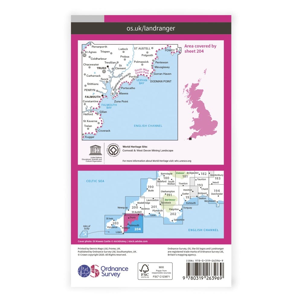 OS Landranger / Truro & Falmouth
