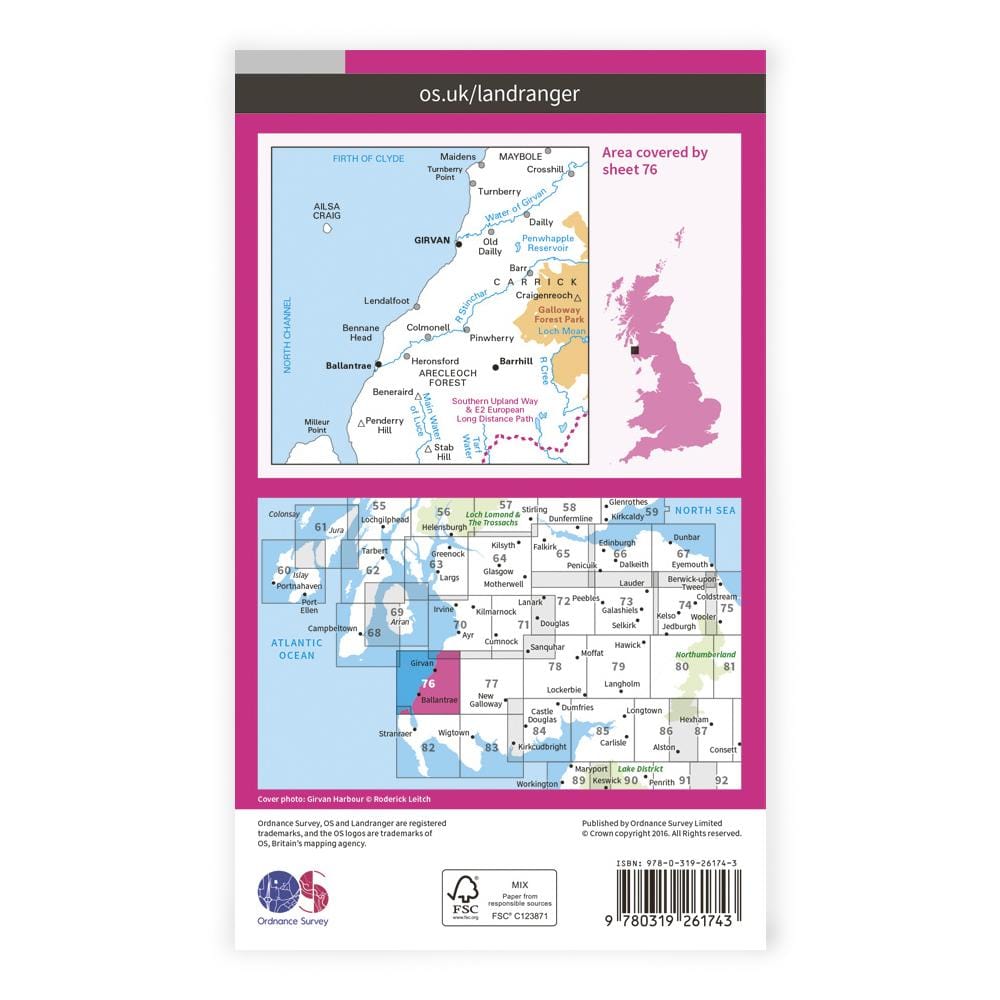 OS Landranger / Girvan