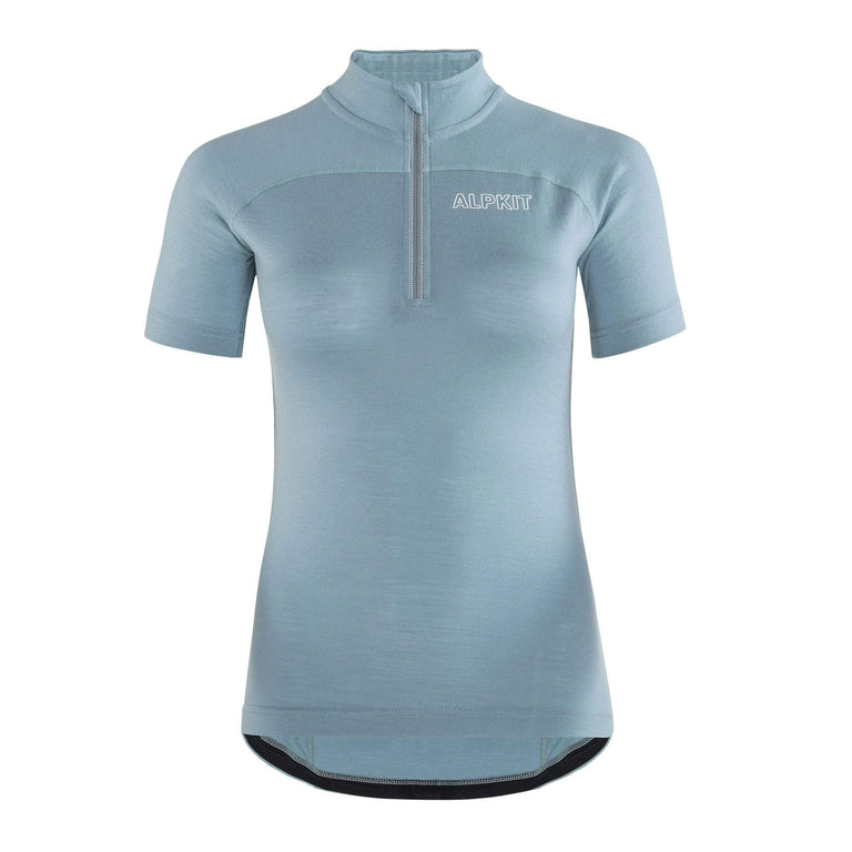 Alpkit women's Kepler Velo Short Sleeve in Seagrass - closed