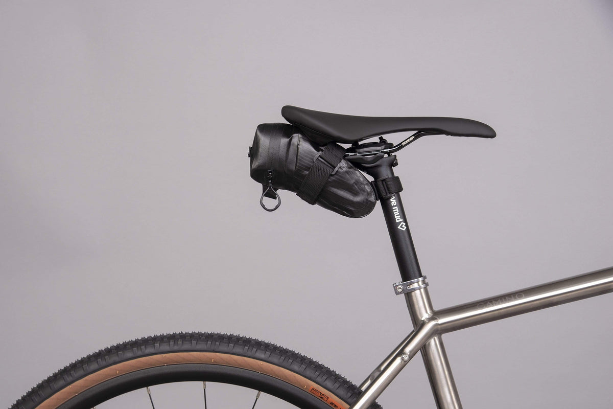 Alpkit bato waterproof saddlebag in black side