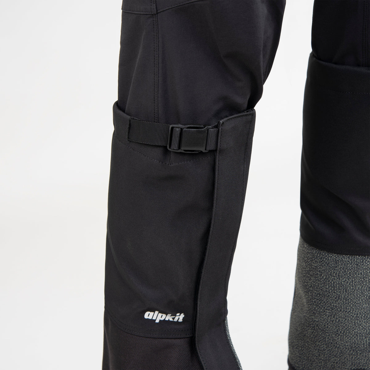 alpkit matka mountaineering gaiter in black buckle