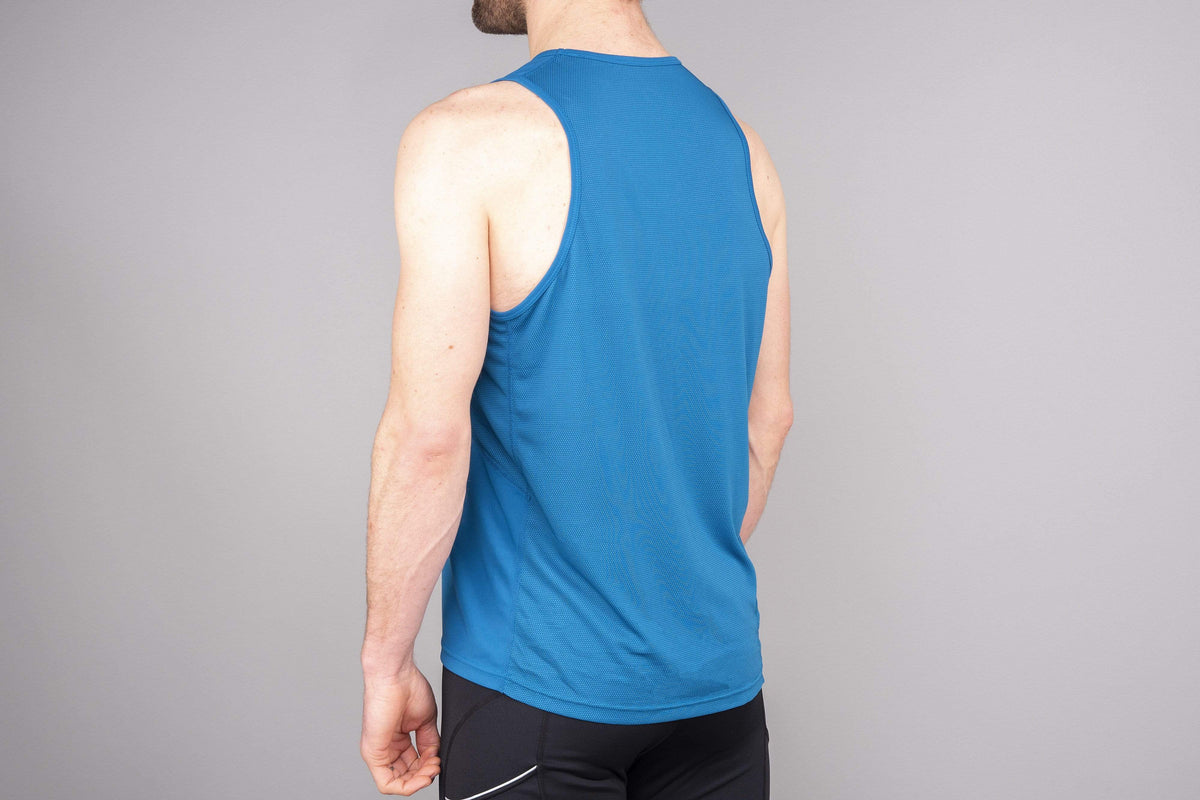 mens alpkit koulin trail vest baselayer in reef rear