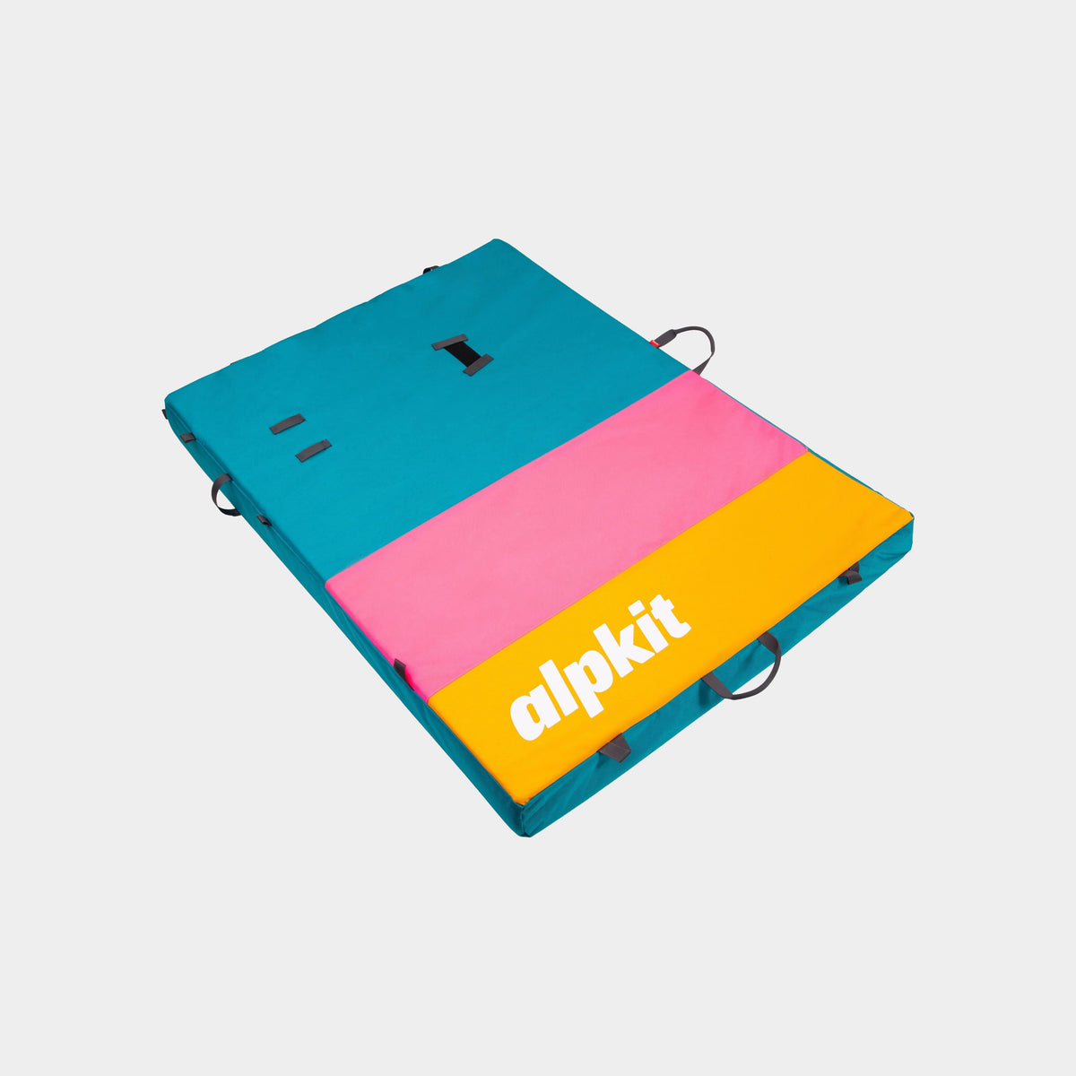 alpkit origin bouldering mat boulder pad in tequila sunrise - closed