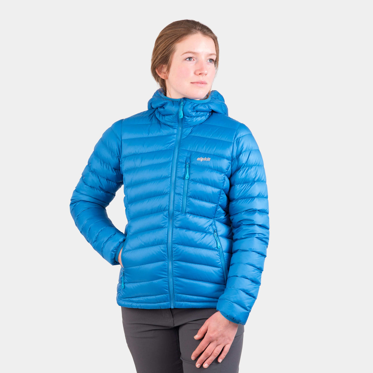 alpkit womens filoment hoody in reef blue