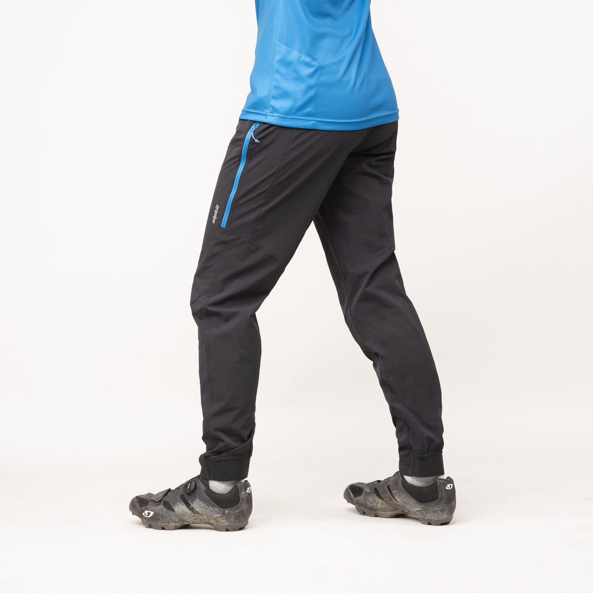 womens alpkit floe mountain bike trousers in black rear