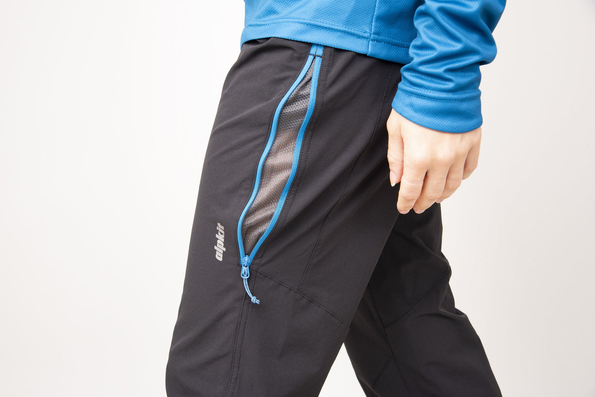 womens alpkit floe mountain bike trousers in black vent