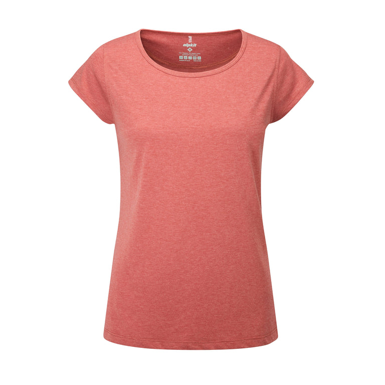 womens alpkit pics tee in brick - closed