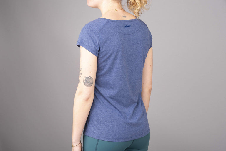 womens picu tee in twilight rear