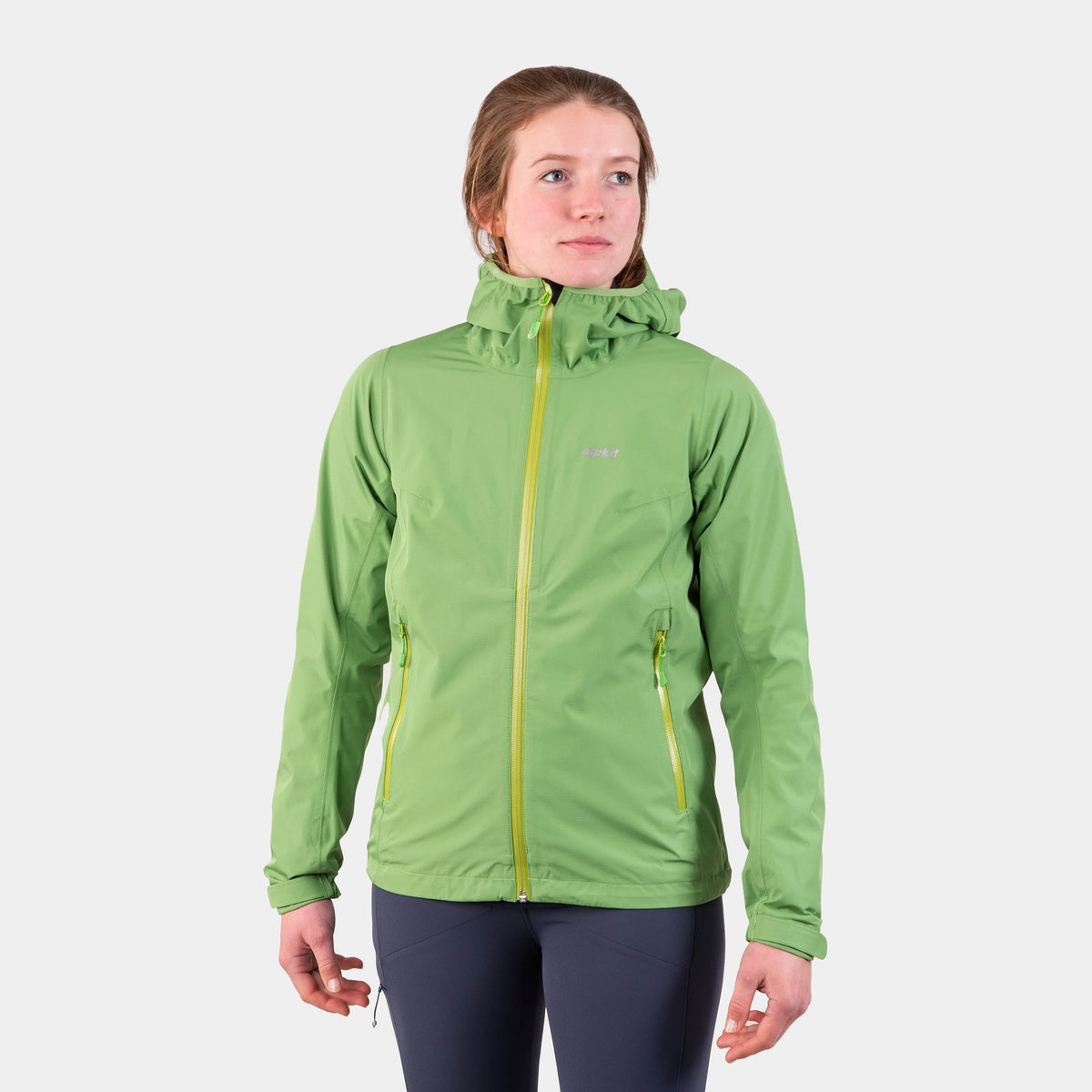 alpkit sigma womes waterproof jacket in fern green