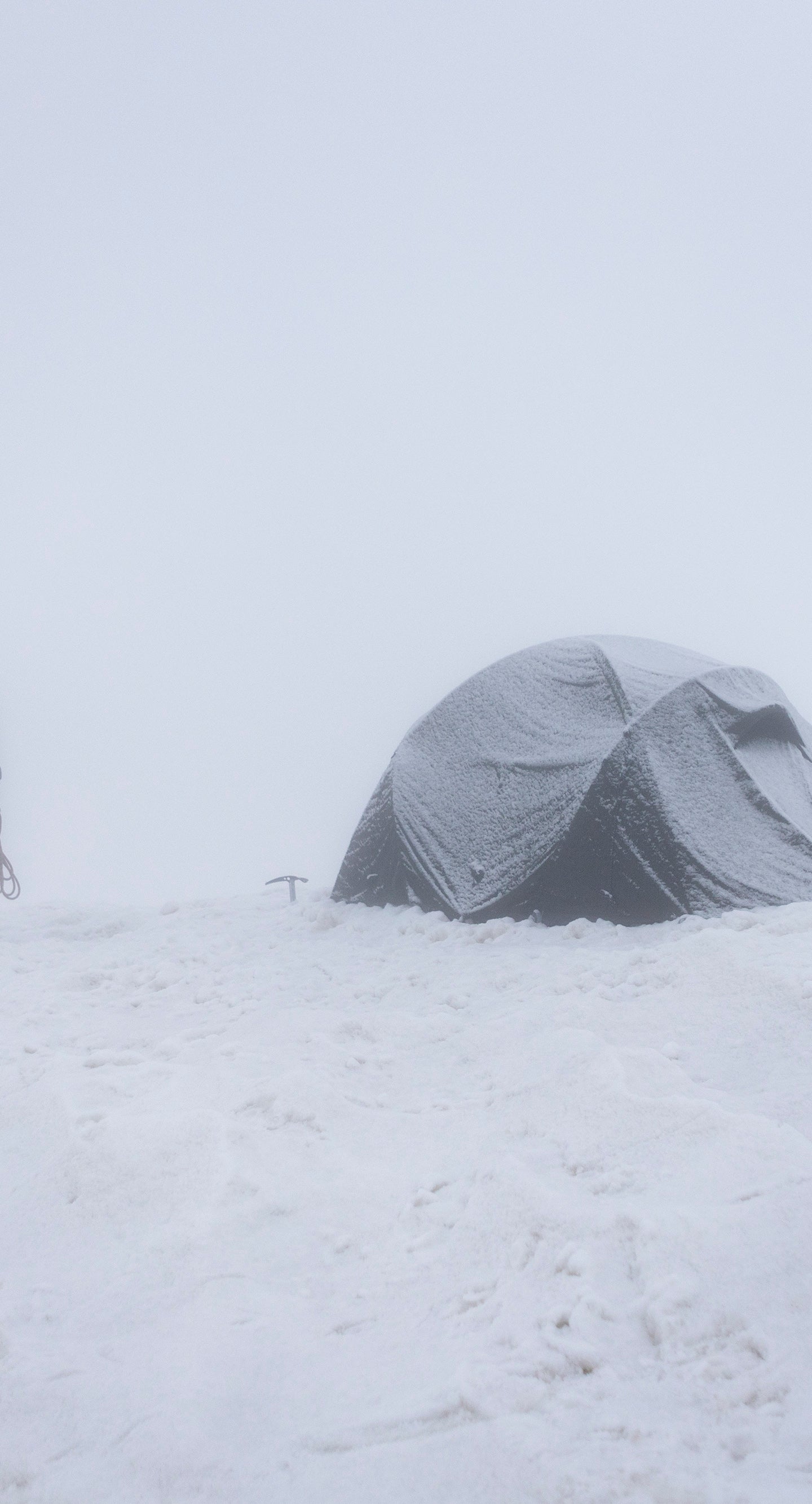 4 season geodesic mountain tent in winter conditions