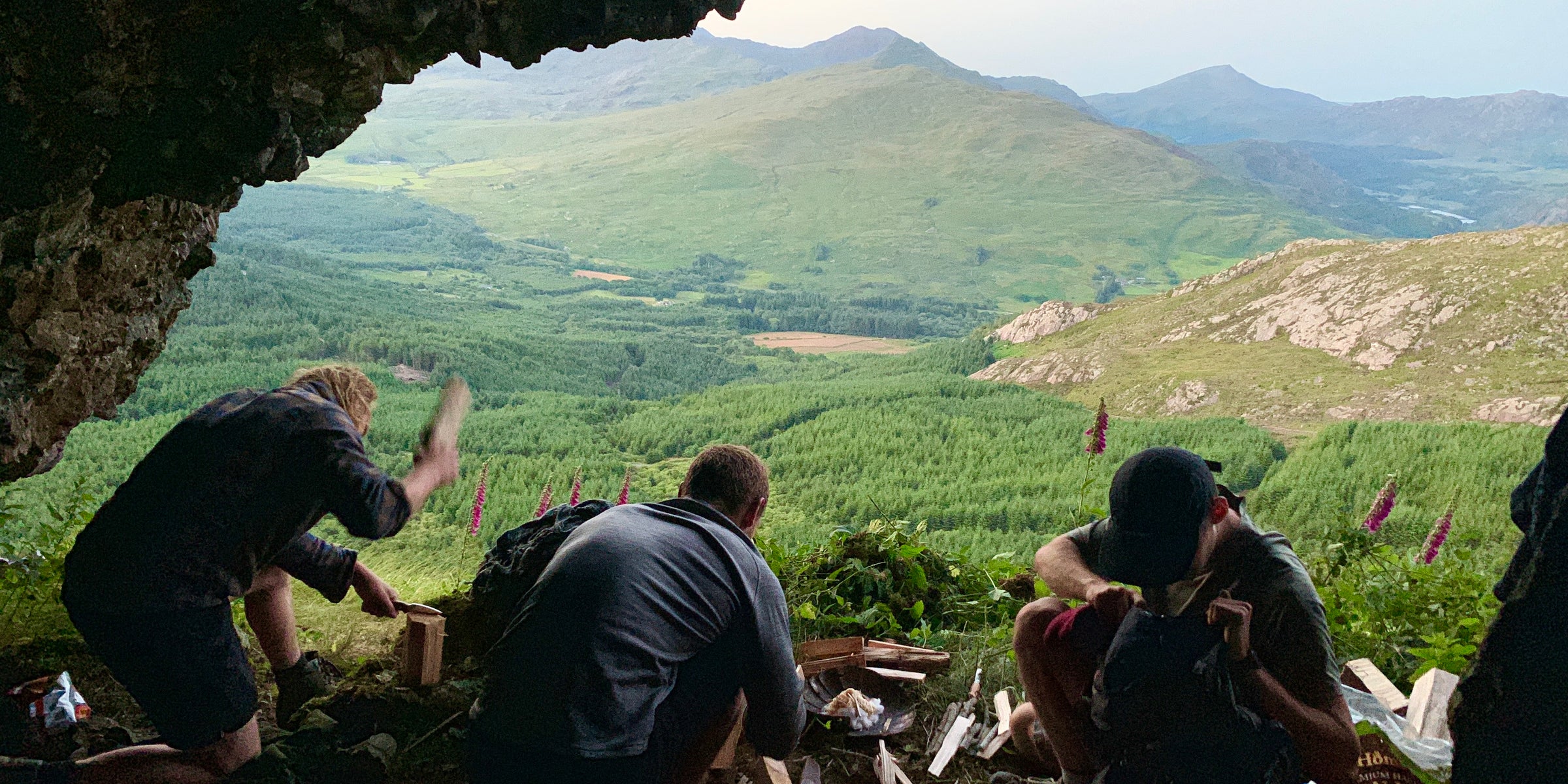 Bivvying with friends in North Wales