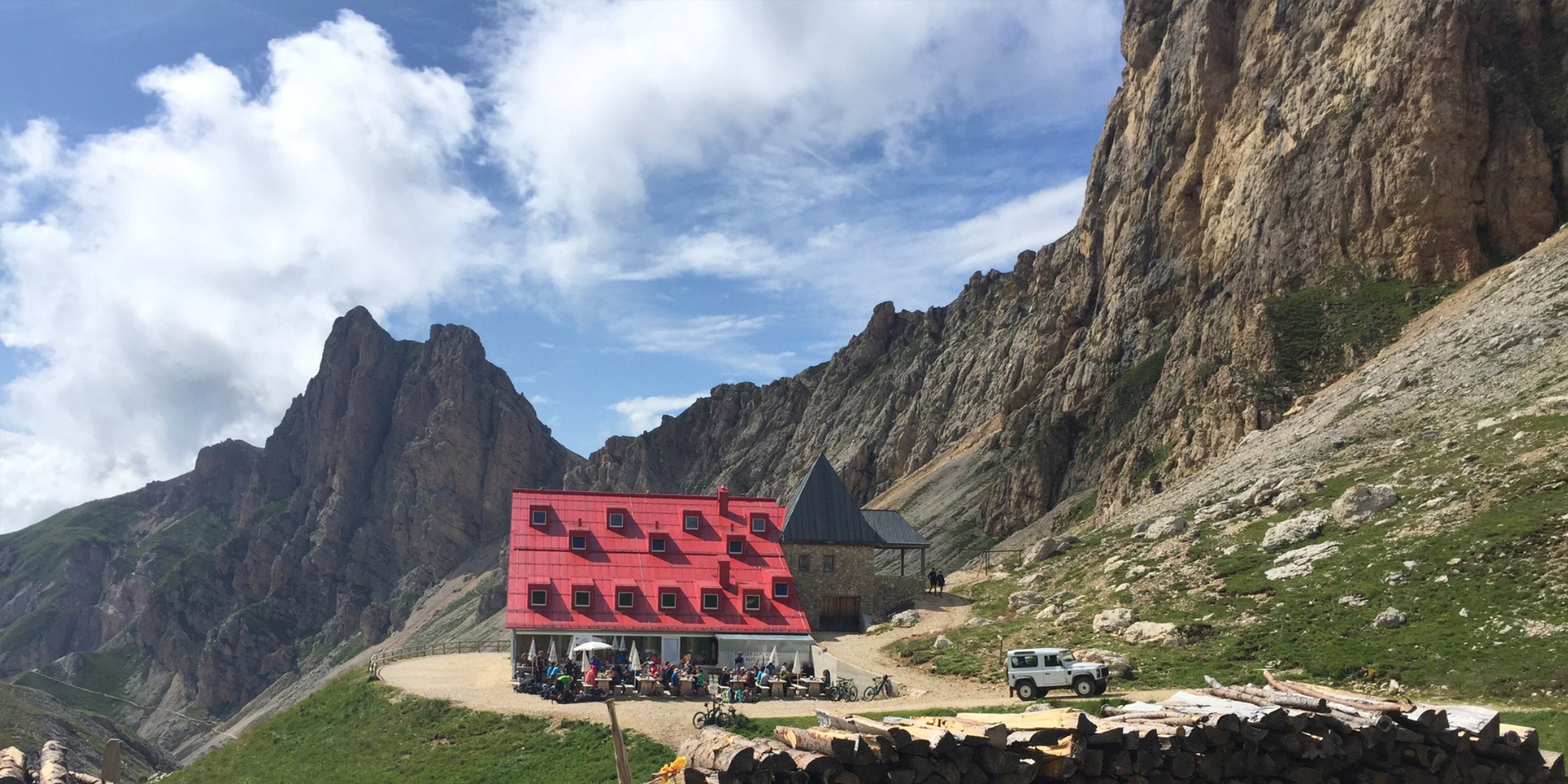 Alpine trekking hut
