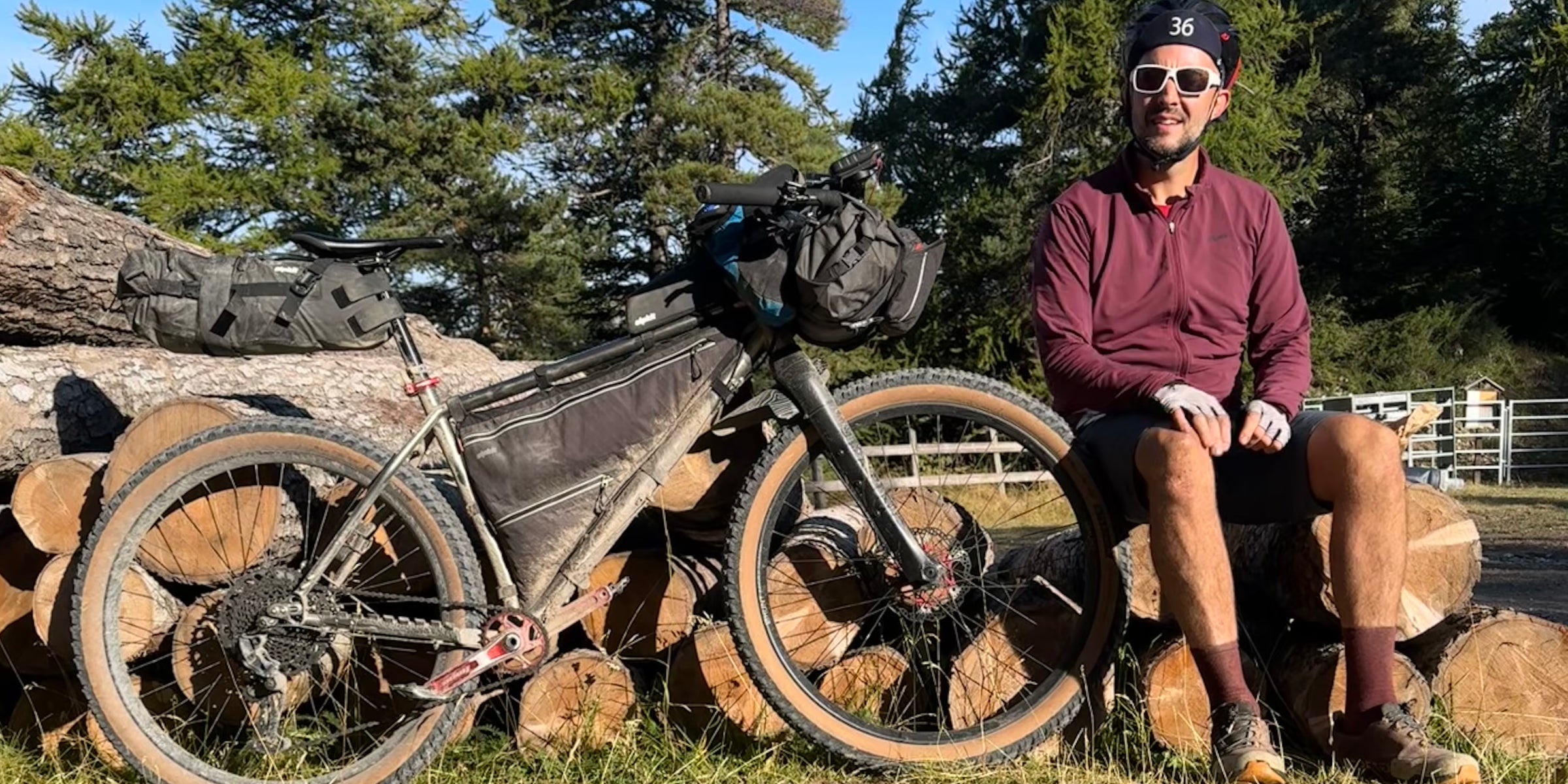 Rider on the Alps Divide