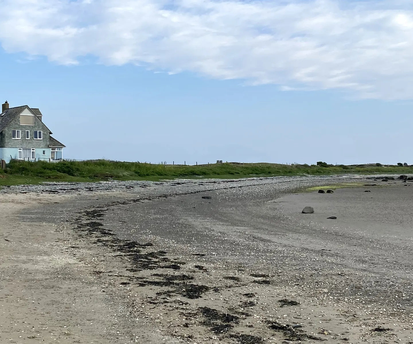 Deserted beach on the Anglesey Coastal Path