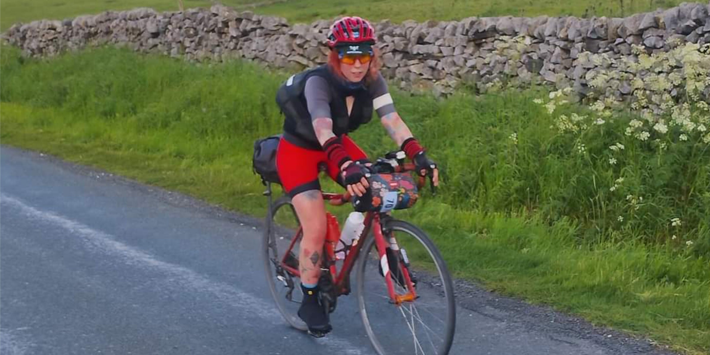 Sophia riding an Audax