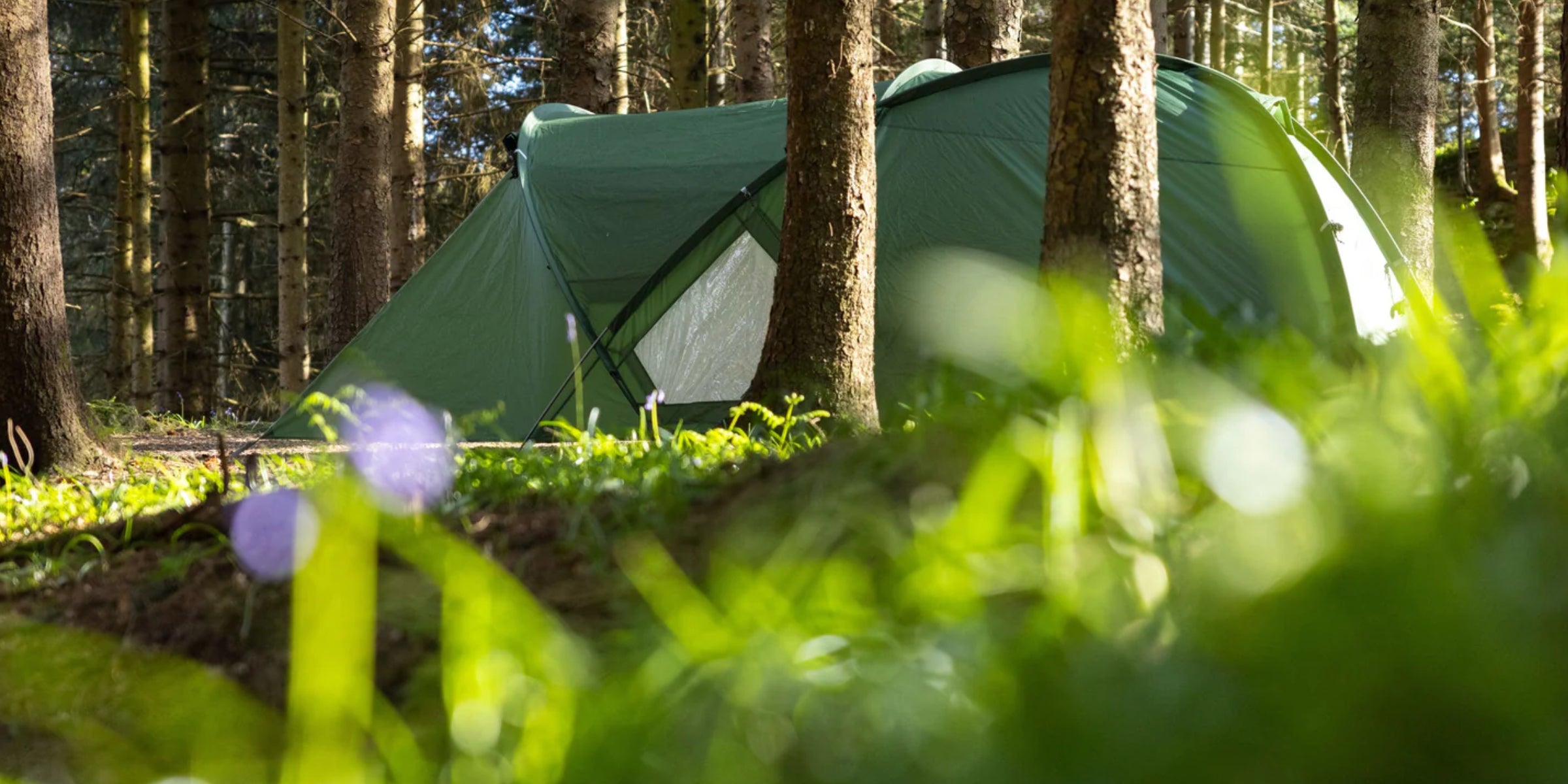 Geodesic family camping tent
