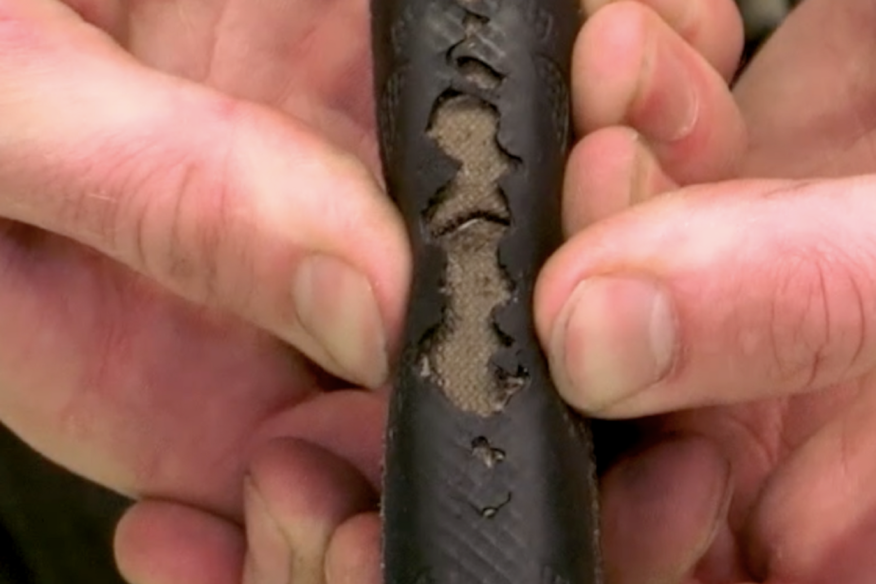 How to deal with a torn bike tyre whilst out riding - Alpkit