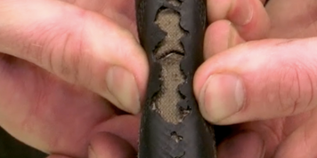 Essential bike maintenance - How to deal with a torn bike tyre whilst out riding