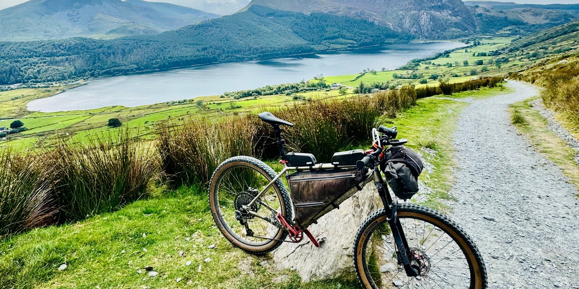 Bikepacking hardtail in North Wales