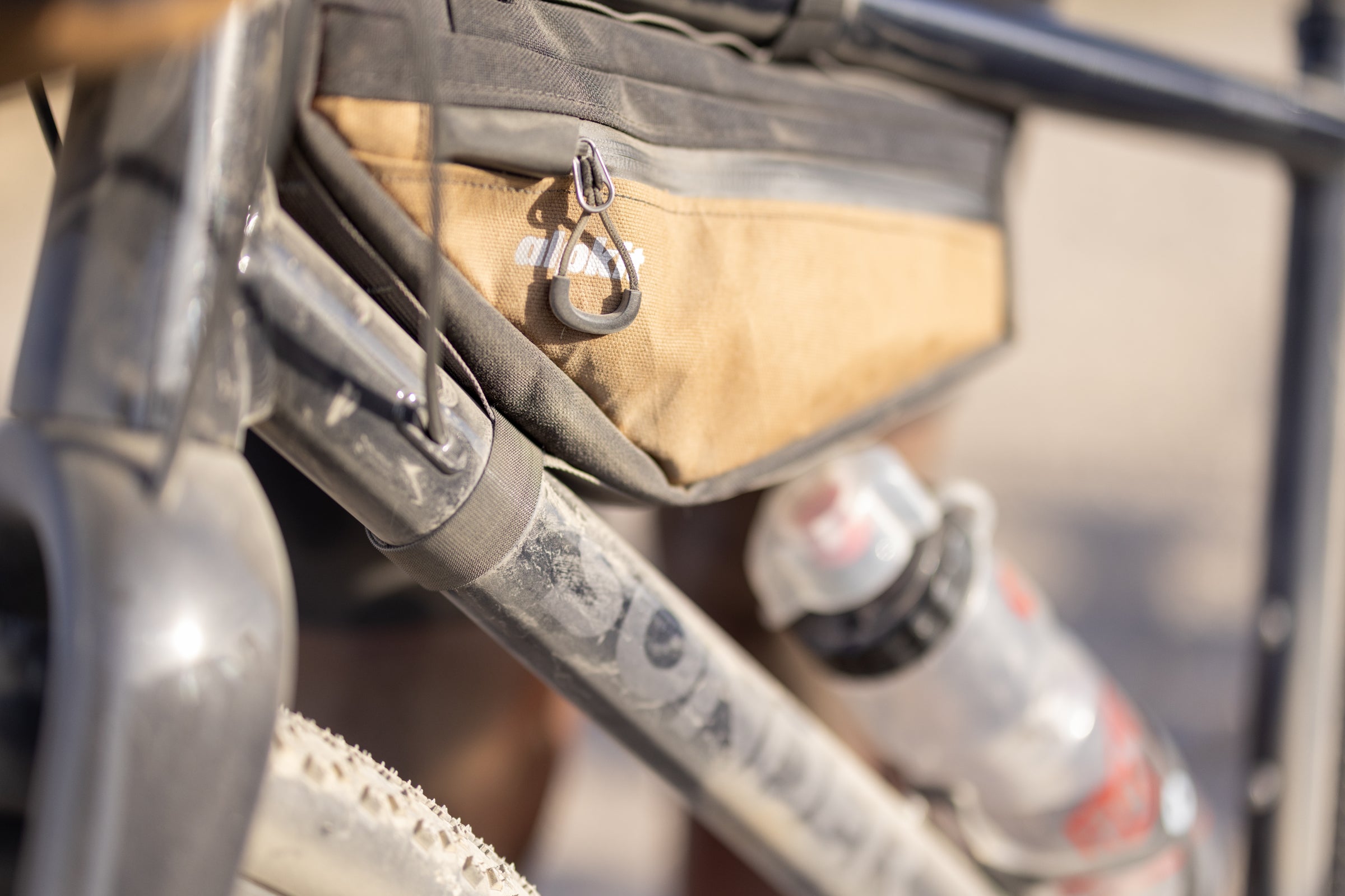 Gravel bike with bike luggage