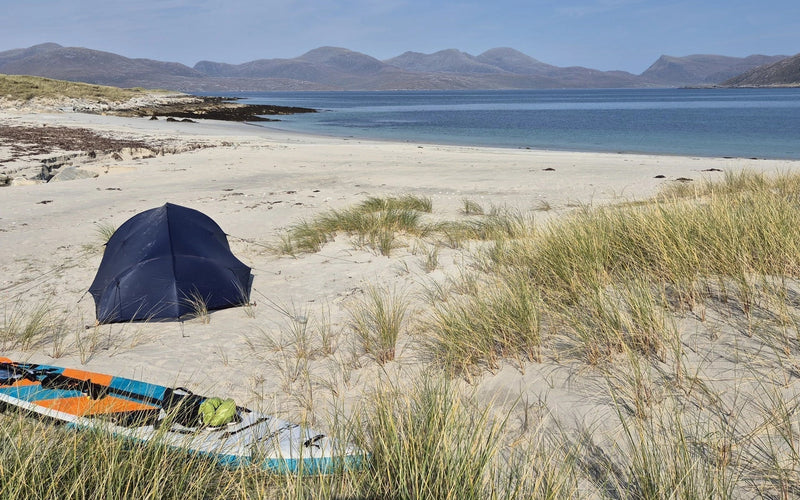 paddle boarding and camping