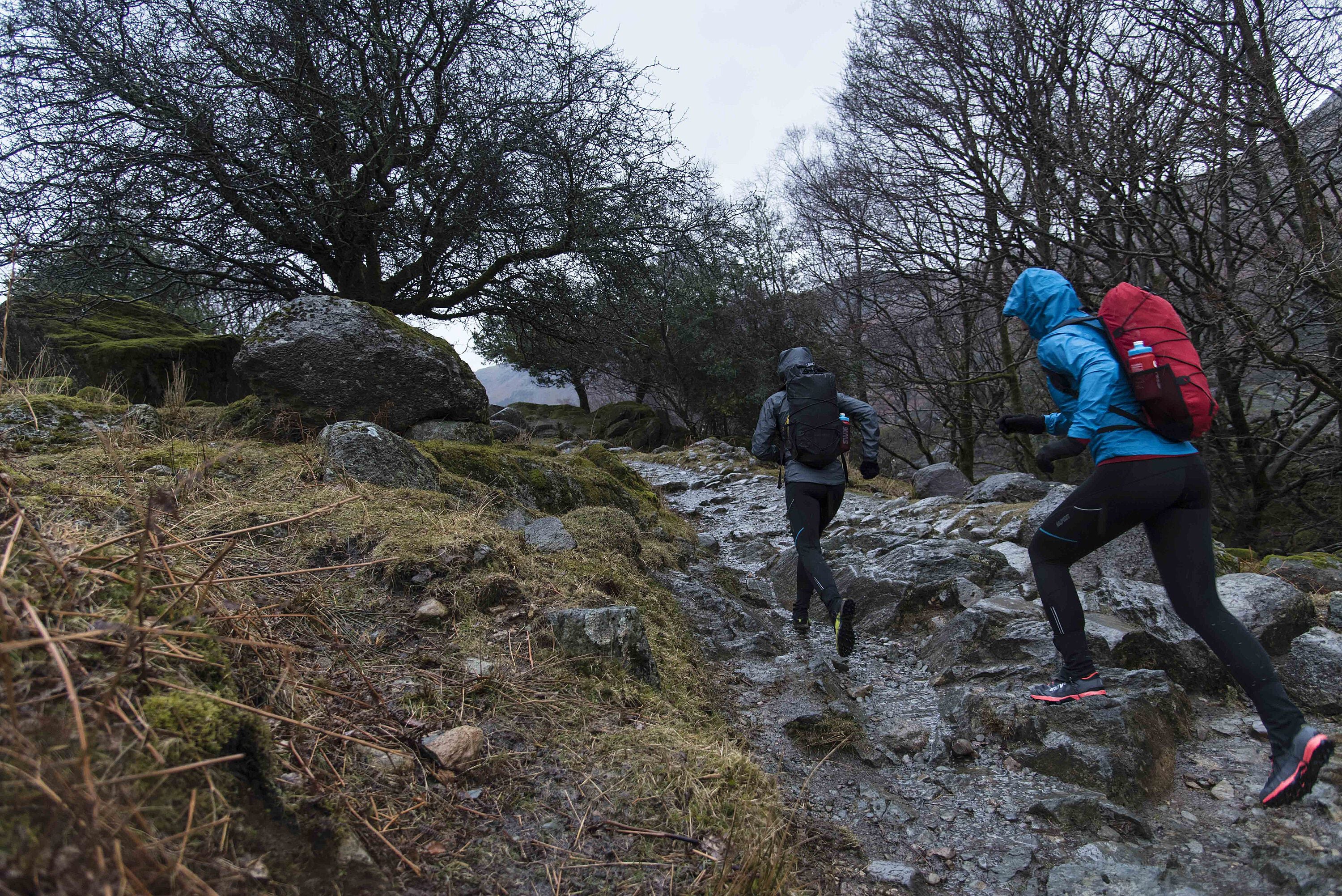 Clothing for winter trail running