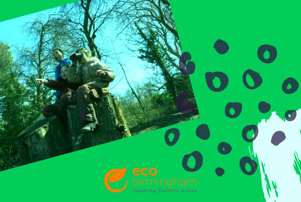 Children taking part in an outdoor holiday club activity