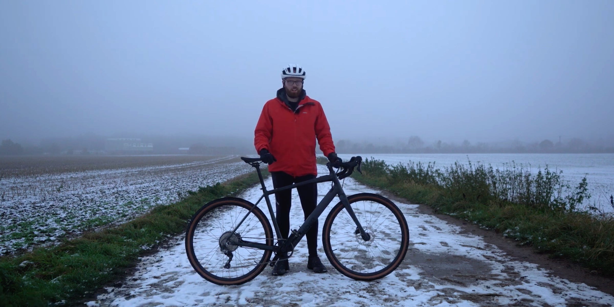 El Camino gravel e-bike in winter conditions