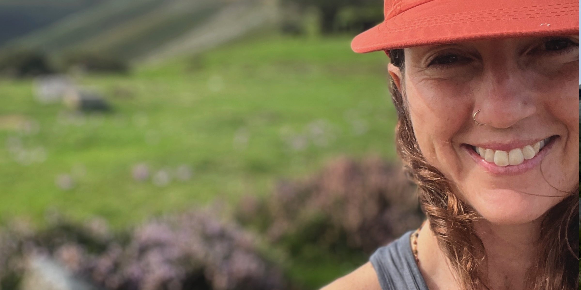 Emily walking the El Camino Trail