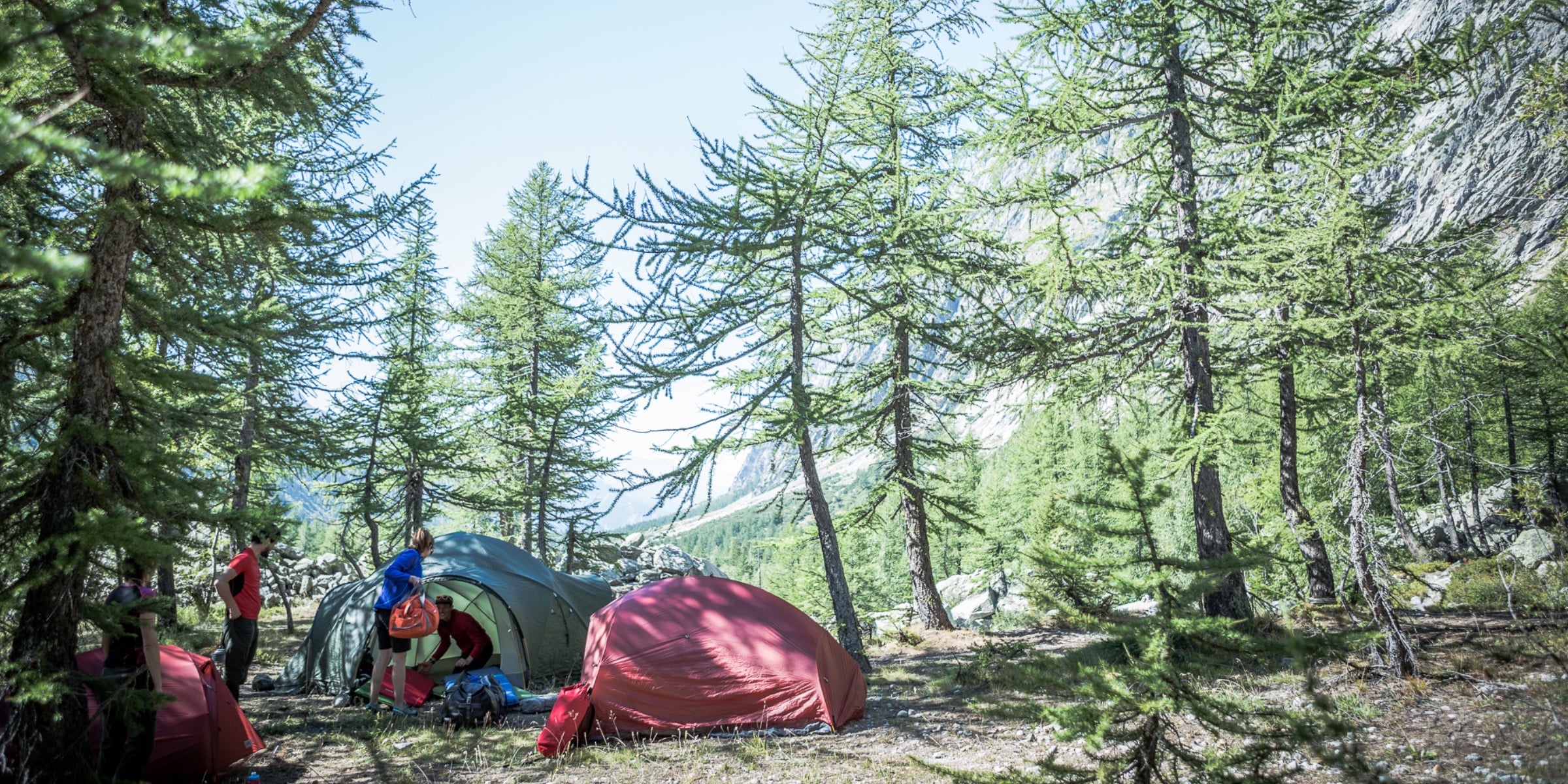 Wild camping is just part of the adventure