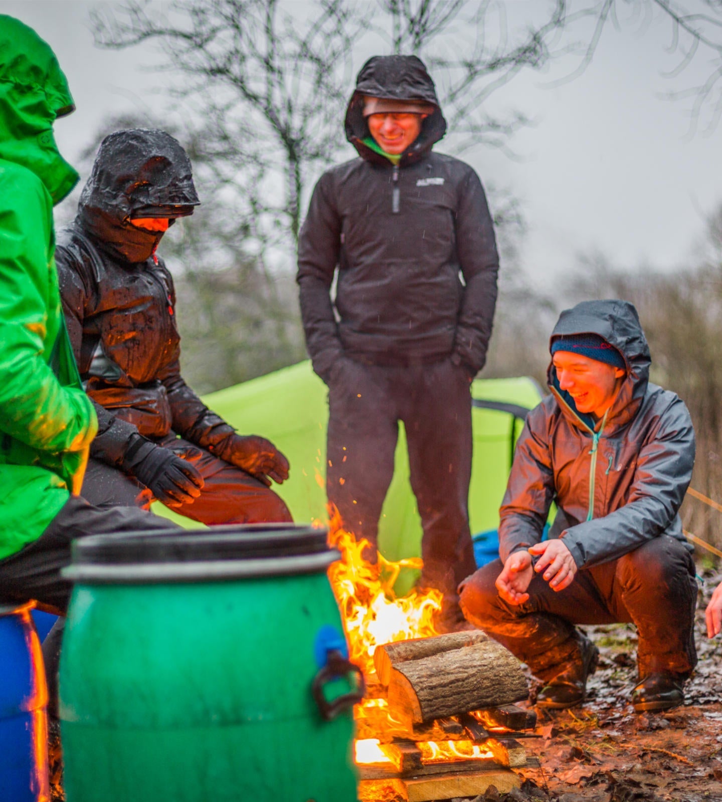 Layer to stay warm when camping