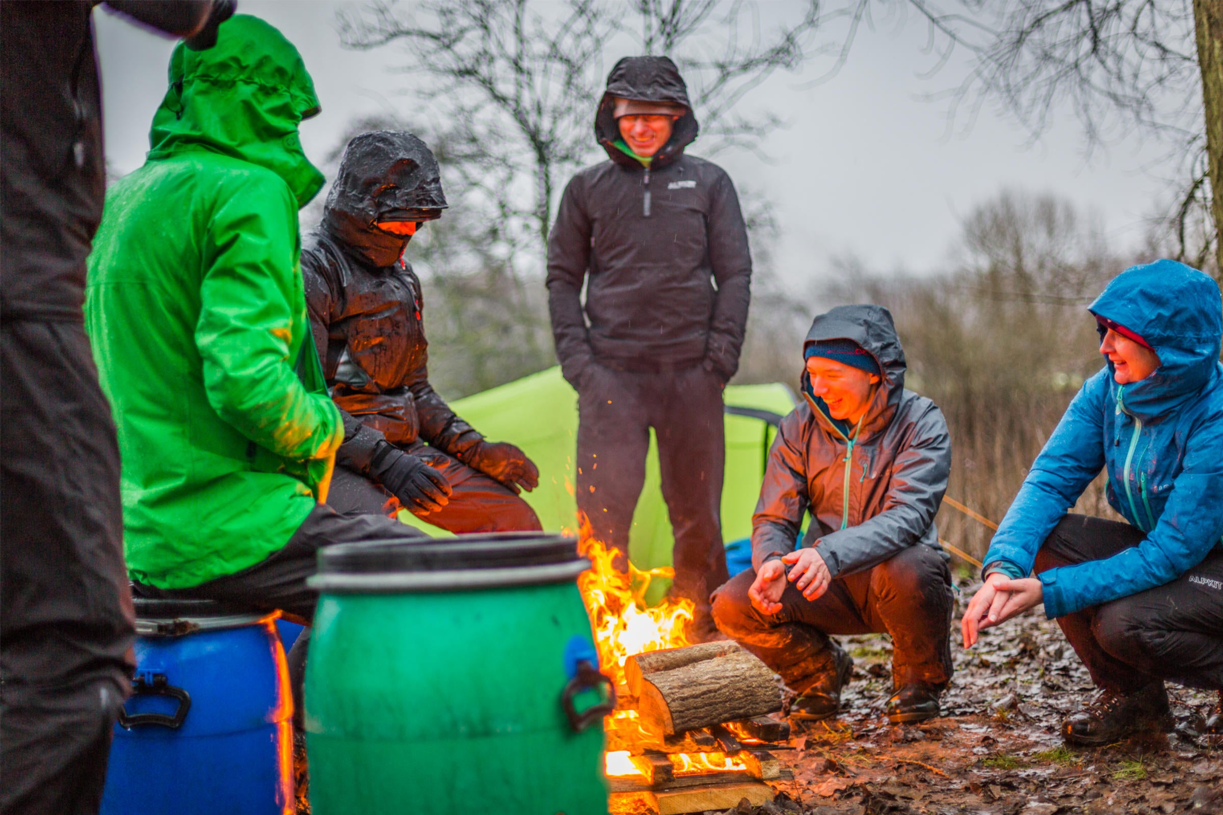 Layer to stay warm when camping