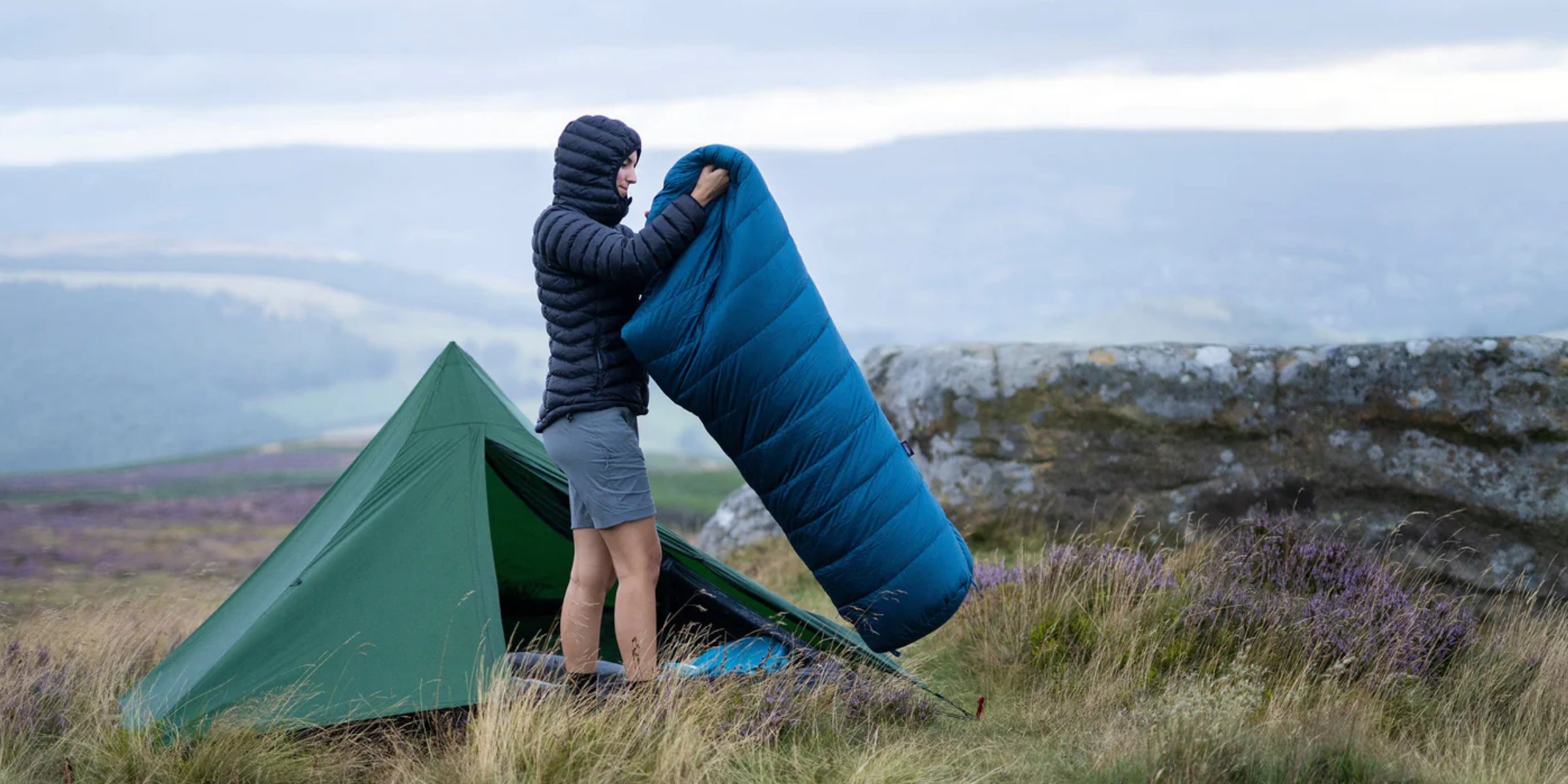 Lightweight backpacking with the PipeDream 400 down sleeping bag