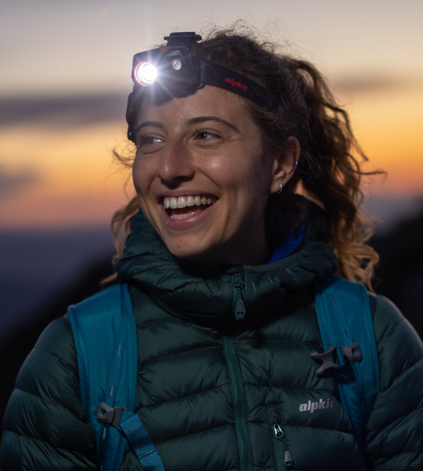 Outstanding brightness of a hillwalking headtorch