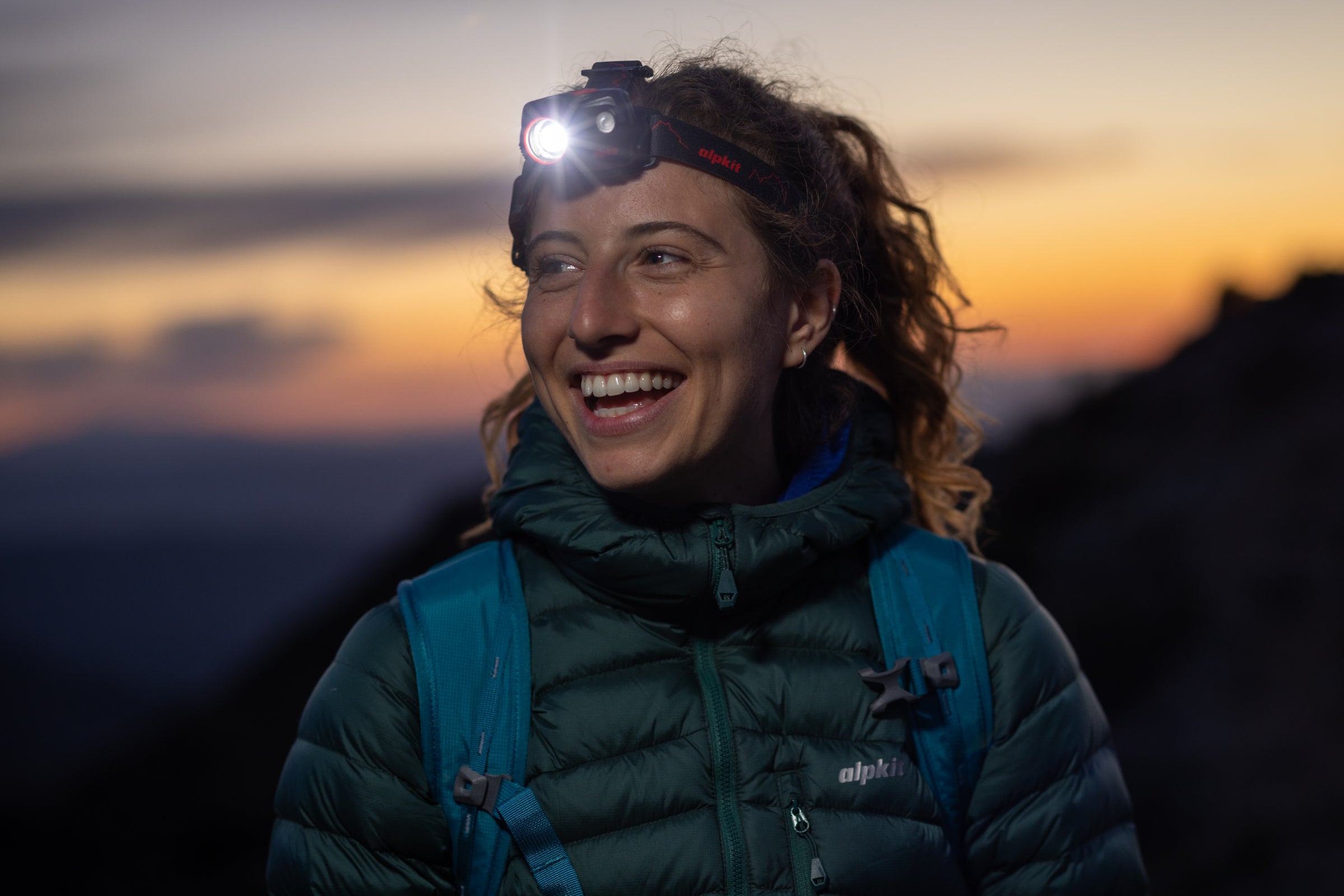 Outstanding brightness of a hillwalking headtorch