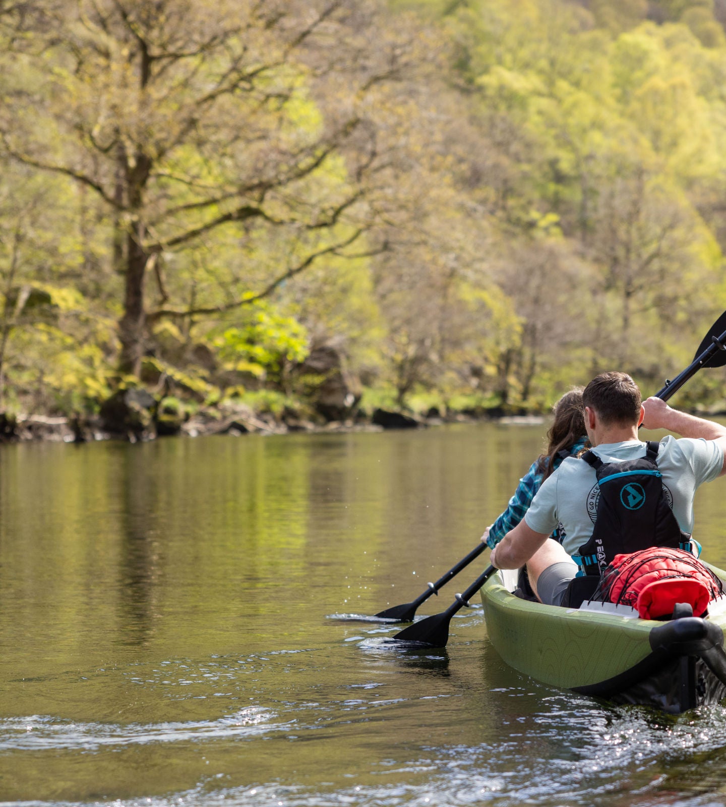 Canoeing lake