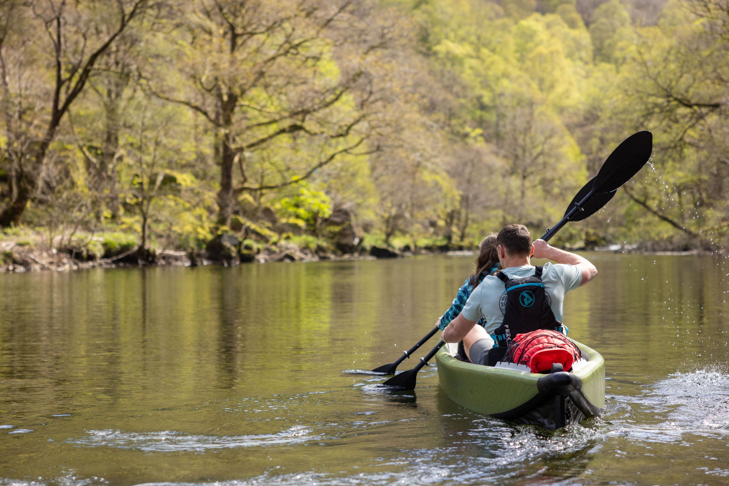 Canoeing lake