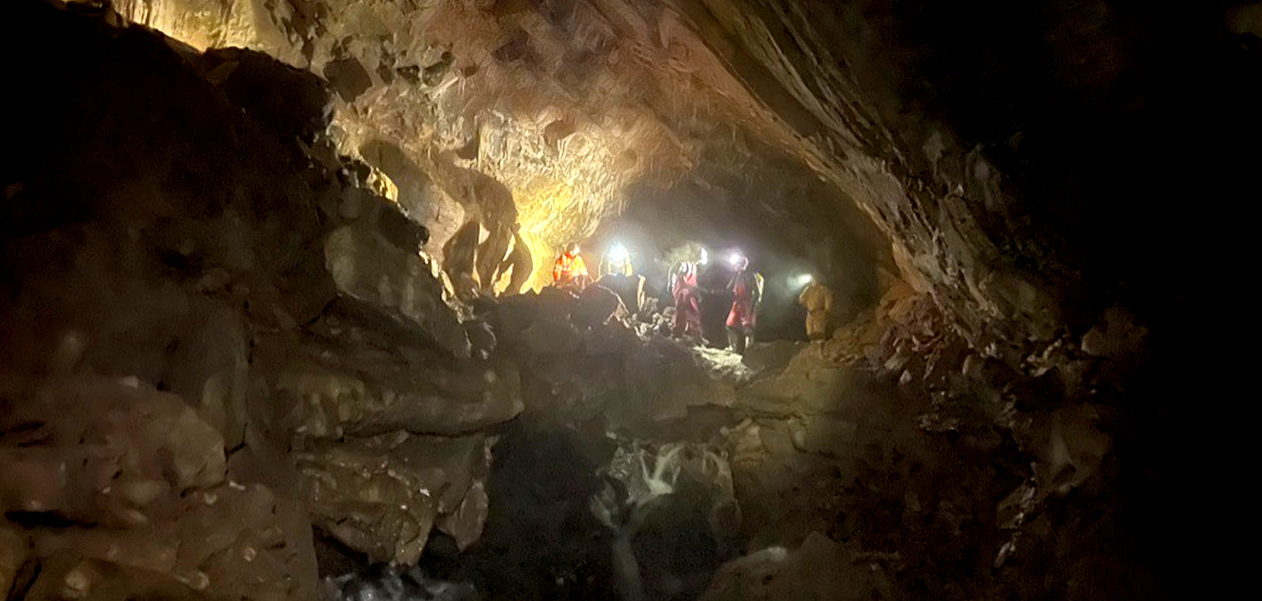 Caving suits for scouts to go underground.